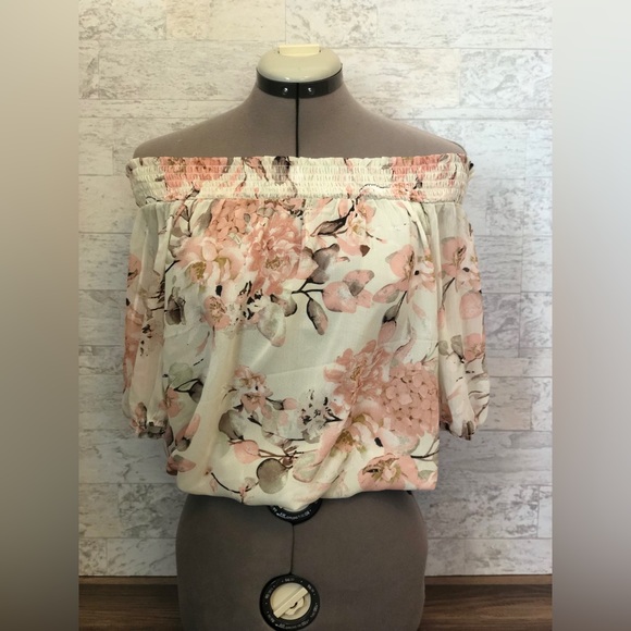 NWT Rachel Zoe Floral Off The Shoulder Blouse - Picture 5 of 8